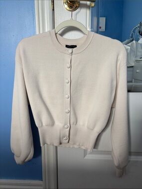Dynamite Ivory Button Cardigan